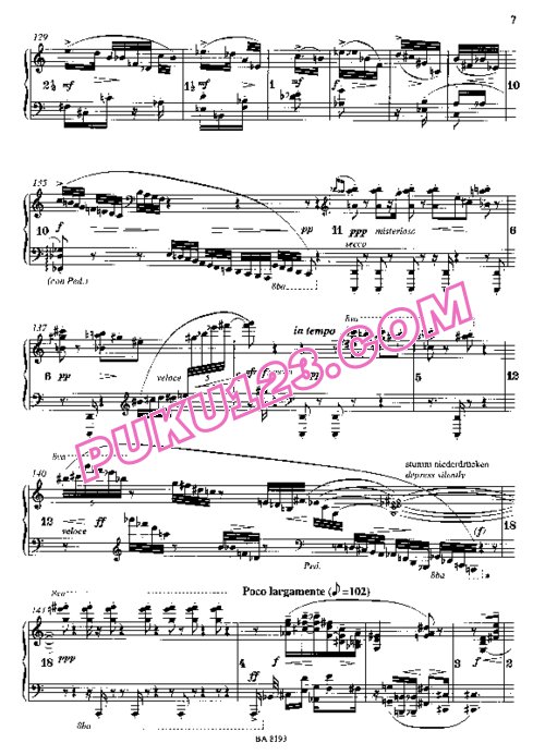 天天钢琴网-免费下载Krenek - Piano Sonata No.5 Op.121