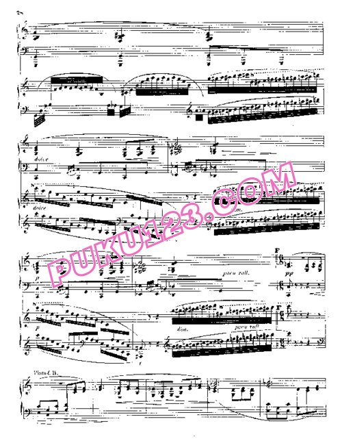 天天钢琴网-免费下载MacDowell - Piano Concerto No.1 in a Minor Op.15 - 2 Pianos 双钢琴版