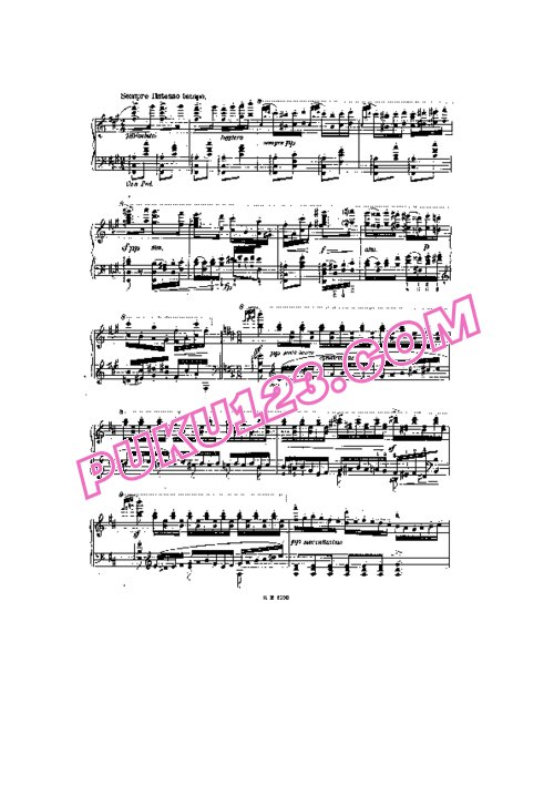 天天钢琴网-免费下载Mahler - Friedman - Symphony No.3, Mov.3, Menuetto 弗雷德曼改编第三乐章钢琴独奏版