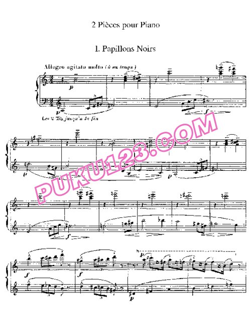 天天钢琴网-免费下载Massenet - Papillons