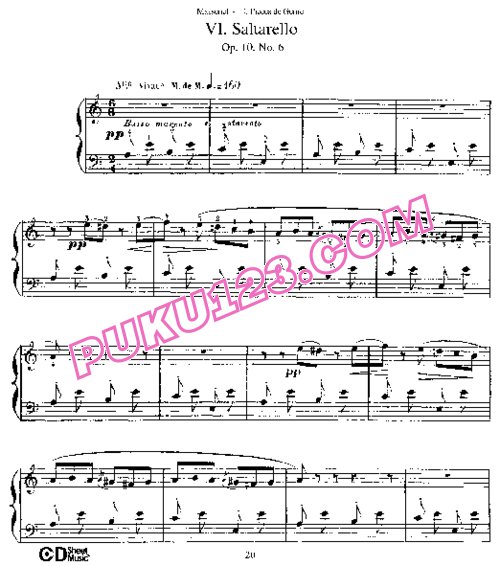 天天钢琴网-免费下载Massenet - Dix Pieces de Genre Op.10