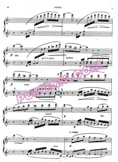 天天钢琴网-免费下载Massenet - 3 Pieces, Première Suite Op.11 - 4 Hands