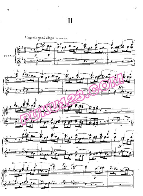 天天钢琴网-免费下载Massenet - 3 Pieces, Première Suite Op.11 - 4 Hands