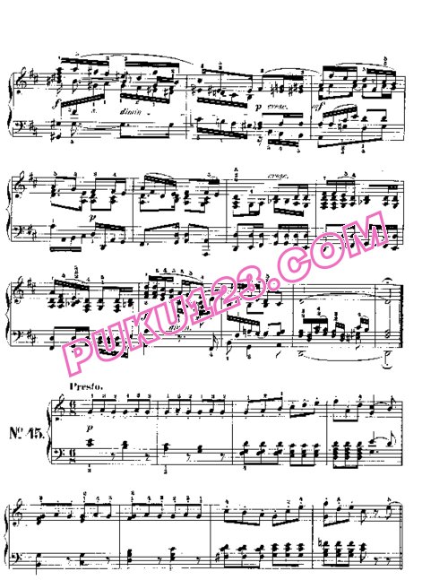 天天钢琴网-免费下载Mendelssohn songs wo words 102 3