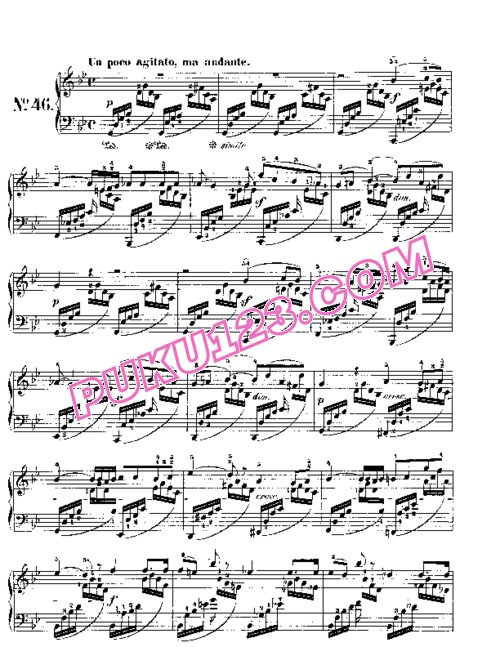 天天钢琴网-免费下载Mendelssohn songs wo words 102 4