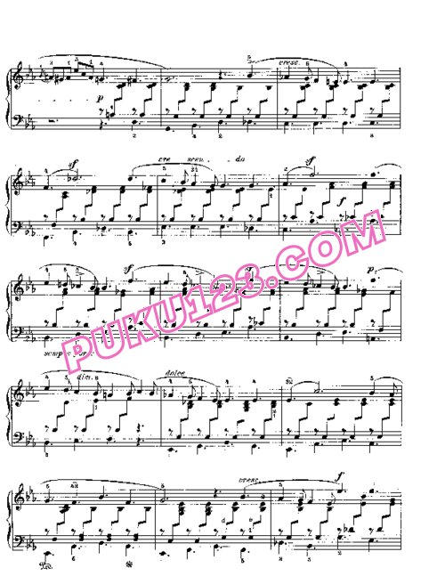 天天钢琴网-免费下载Mendelssohn songs wo words 38 1
