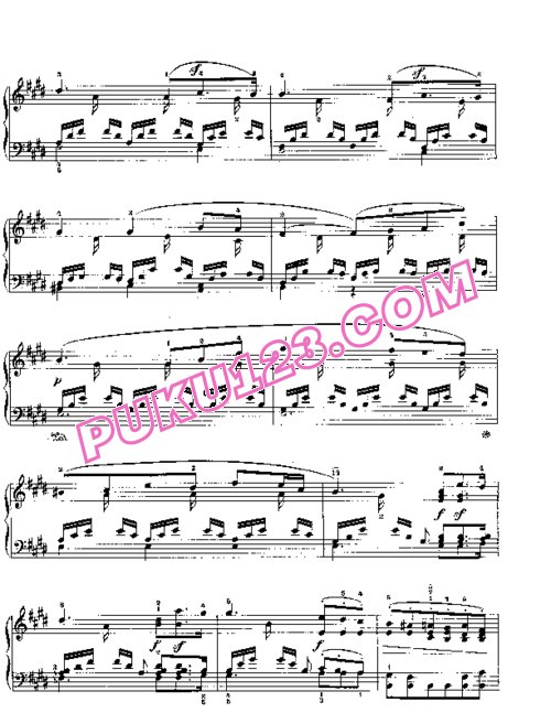 天天钢琴网-免费下载Mendelssohn songs wo words 38 3