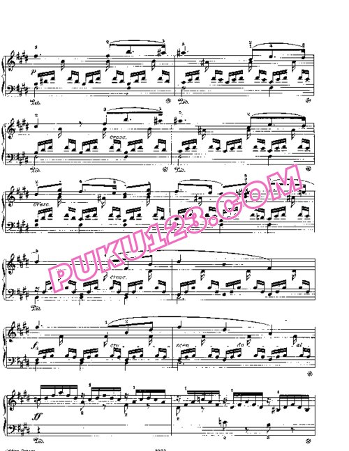 天天钢琴网-免费下载Mendelssohn songs wo words 38 3