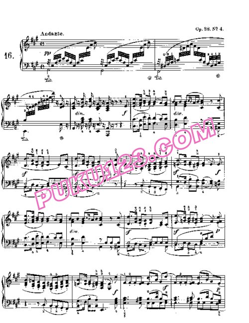 天天钢琴网-免费下载Mendelssohn songs wo words 38 4