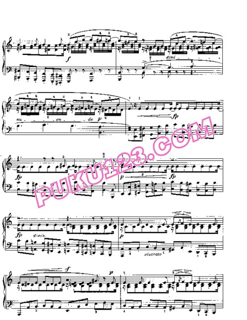 天天钢琴网-免费下载Mendelssohn songs wo words 38 5