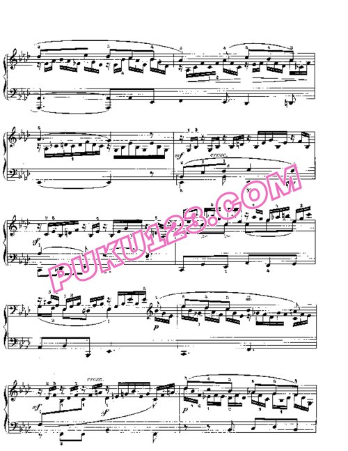 天天钢琴网-免费下载Mendelssohn songs wo words 38 6