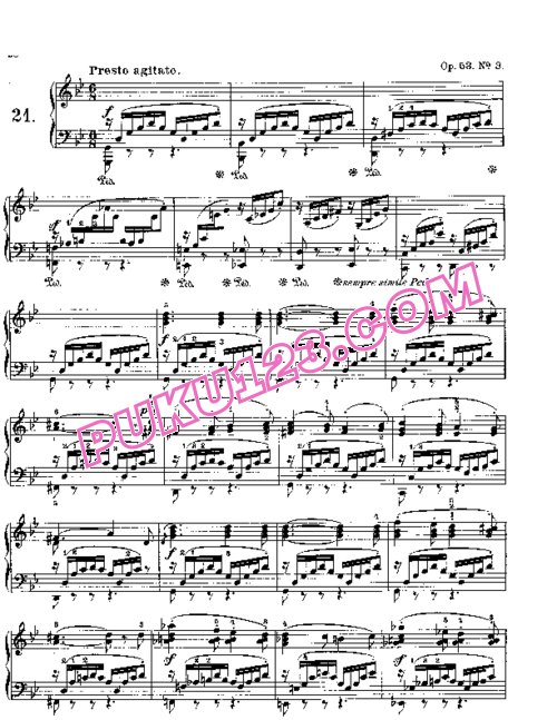 天天钢琴网-免费下载Mendelssohn songs wo words 53 3