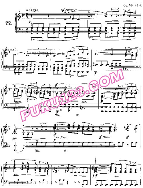 天天钢琴网-免费下载Mendelssohn songs wo words 53 4