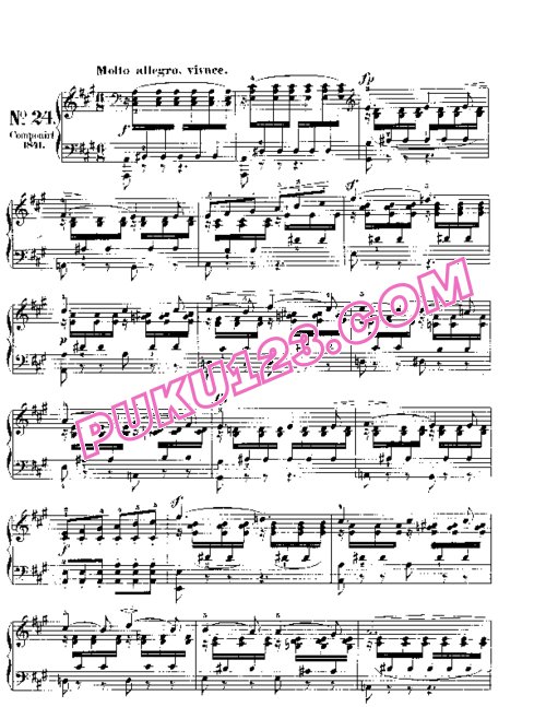 天天钢琴网-免费下载Mendelssohn songs wo words 53 6