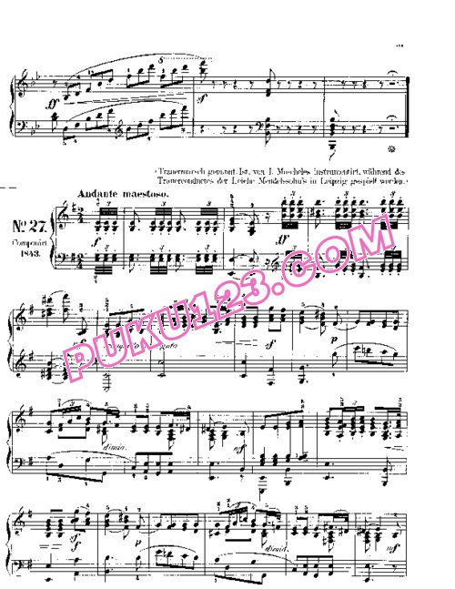 天天钢琴网-免费下载Mendelssohn songs wo words 62 3
