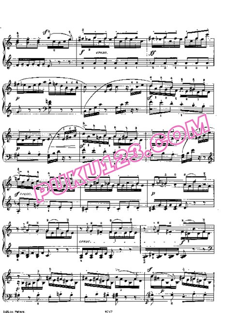 天天钢琴网-免费下载Mendelssohn songs wo words 67 4