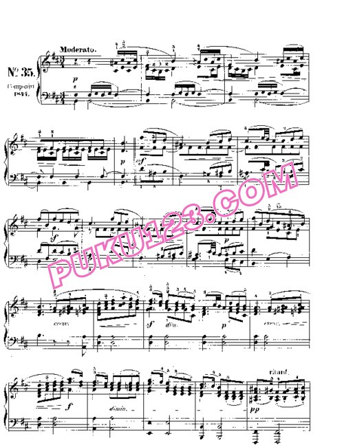 天天钢琴网-免费下载Mendelssohn songs wo words 67 5