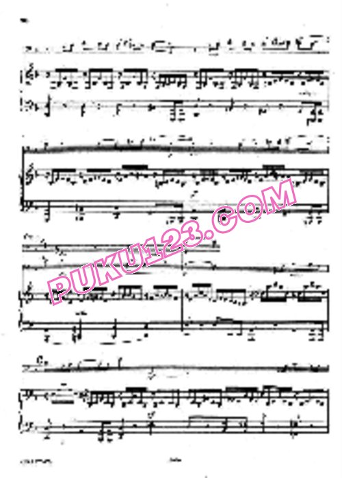 天天钢琴网-免费下载Mendelssohn - Song without words in D Major for Cello and Piano Op.109 D大调“为大提琴与钢琴而作”Op.109