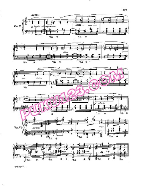 天天钢琴网-免费下载Mendelssohn - Variations Serieuses Op.54