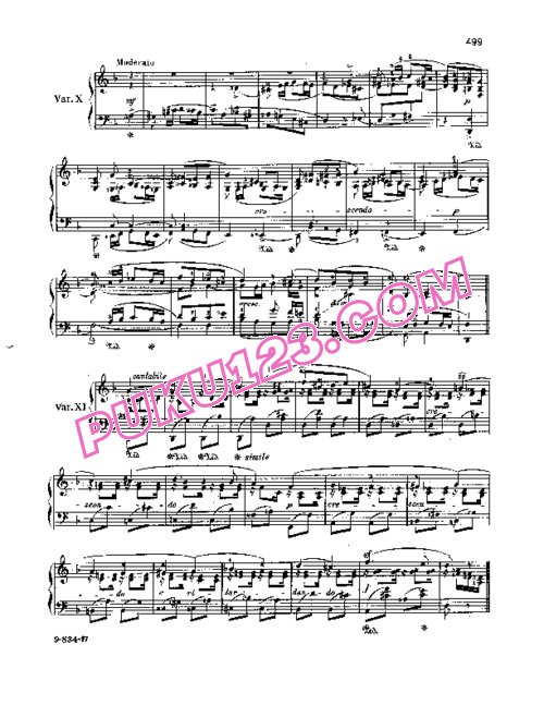 天天钢琴网-免费下载Mendelssohn - Variations Serieuses Op.54