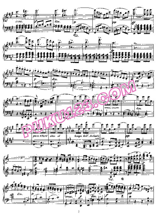 天天钢琴网-免费下载Mendelssohn - 3 Fantasies or Caprices Op.16