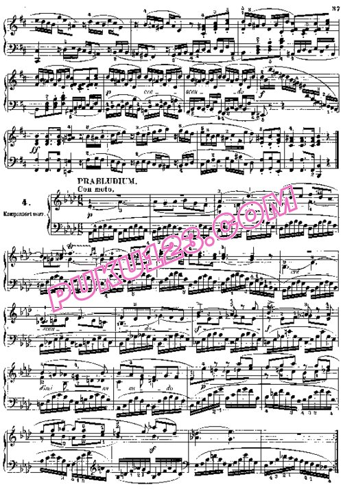 天天钢琴网-免费下载Mendelssohn - Sei Preludi e Fuga Op.35