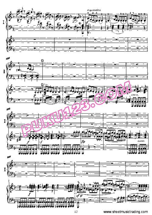 天天钢琴网-免费下载Mendelssohn - Piano Concerto No 2 in d Minor Op.40 - 2 Pianos