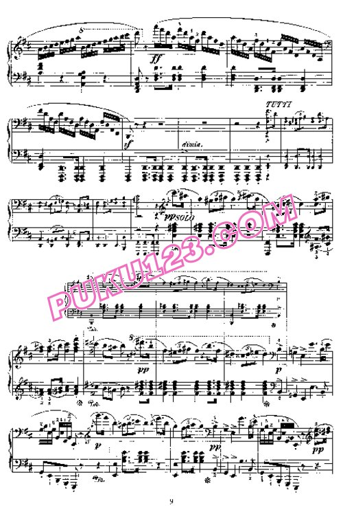 天天钢琴网-免费下载Mendelssohn - Capriccio Brillante in B Major Op.22 - Solo piano 钢琴独奏版