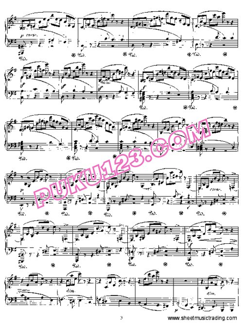 天天钢琴网-免费下载Mendelssohn - Prelude and Fugue in e Minor