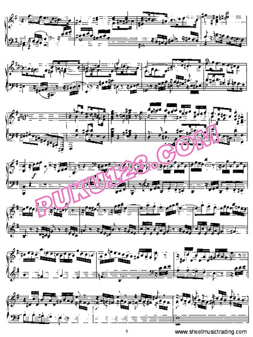 天天钢琴网-免费下载Mendelssohn - Prelude and Fugue in e Minor