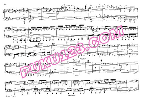 天天钢琴网-免费下载Mendelssohn - Ein Sommernachtstraum Overture Op.21 - 4 Hands 四手联弹