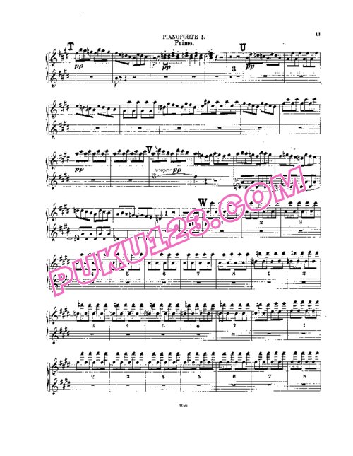 天天钢琴网-免费下载Mendelssohn - Ein Sommernachtstraum Overture Op.21 - 8 Hands 八手联弹版
