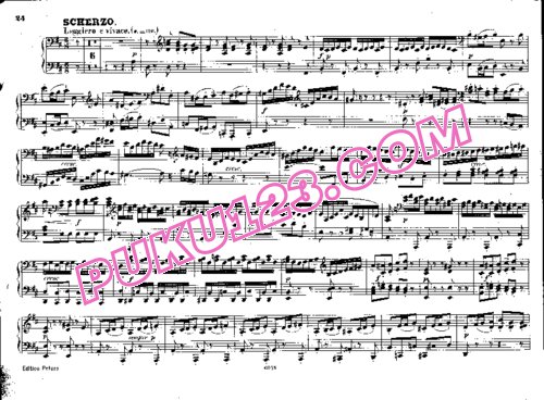天天钢琴网-免费下载Mendelssohn - Piano Trio No.1 in d Minor Op.49 - 4 Hands 四手联弹版