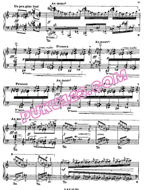 天天钢琴网-免费下载Messiaen - Vingt Regards sur l Enfant Jesu