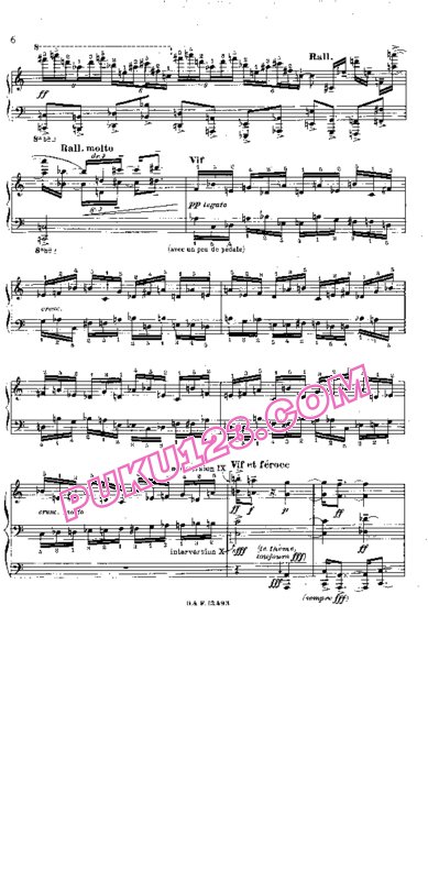 天天钢琴网-免费下载Messiaen - Ile de Feu 2