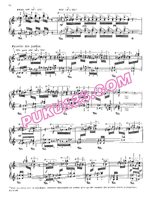 天天钢琴网-免费下载Messiaen - La Fauvette des Jardins