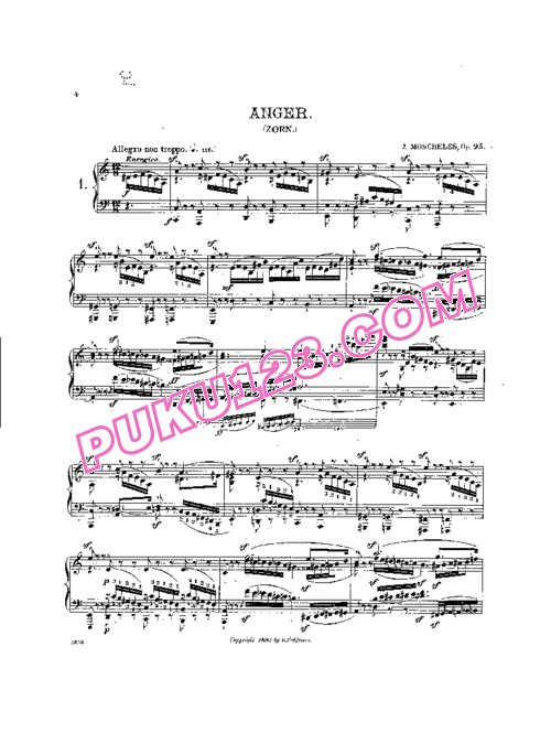 天天钢琴网-免费下载Moscheles - Twelve Characteristic Studies Op.95