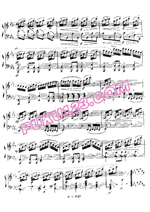 天天钢琴网-免费下载Moscheles - Impromptu in E-flat Major Op.89