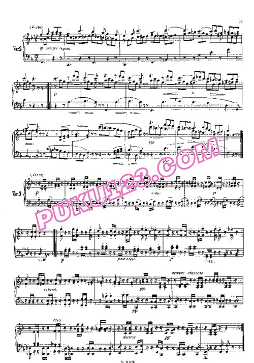 天天钢琴网-免费下载Moscheles - Variations sur un thème de Handel