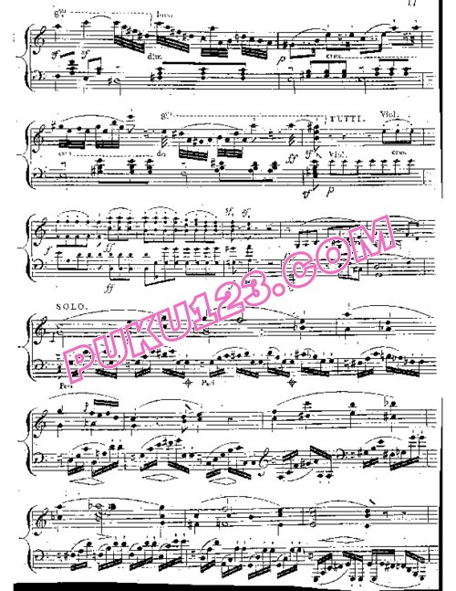 天天钢琴网-免费下载Moscheles - Piano Concerto No.1 in F Major Op.45 - Solo Piano