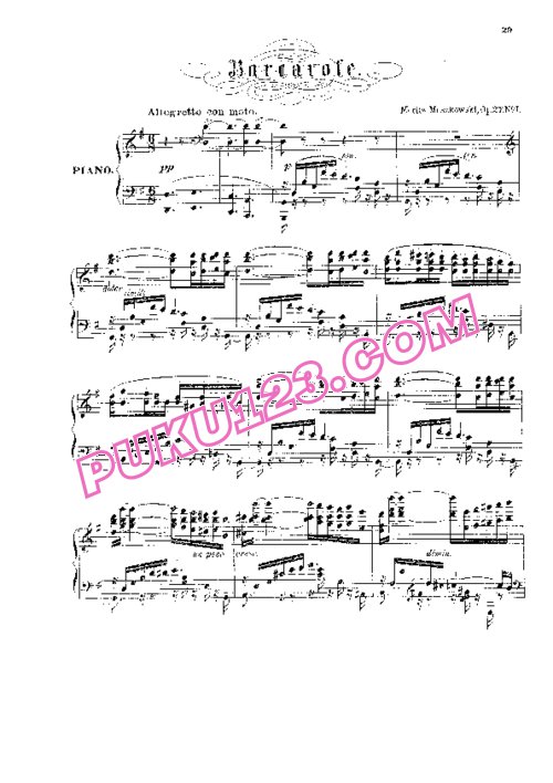 天天钢琴网-免费下载Moszkowski - 2 Stücke Op.27