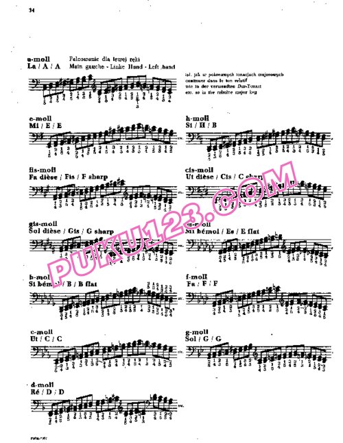 天天钢琴网-免费下载Moszkowski - School of Double Notes Op.64
