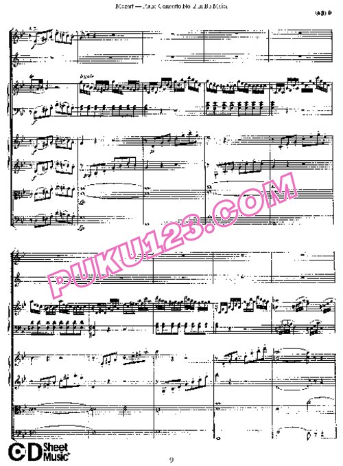 天天钢琴网-免费下载02.Mozart - Piano Concerto No.2 in Bb Major K.39 - Full Score
