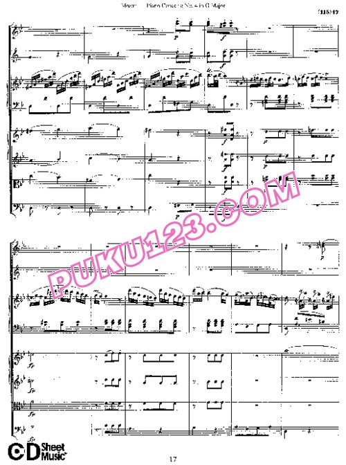 天天钢琴网-免费下载04.Mozart - Piano Concerto No.4 in G Major K.41 - Full Score