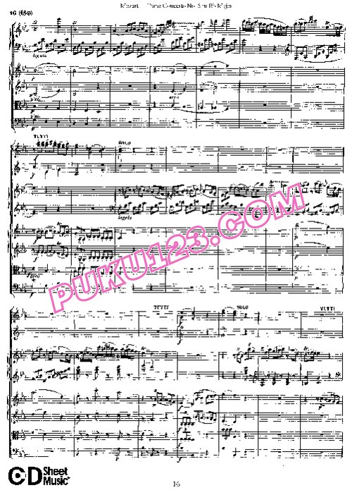 天天钢琴网-免费下载06.Mozart - Piano Concerto No.6 in Bb Major K.238 - Full Score