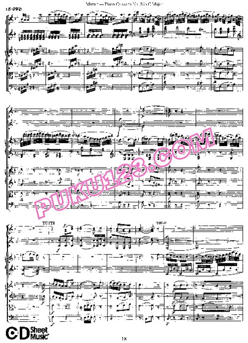 天天钢琴网-免费下载08.Mozart - Piano Concerto No.8 in C Major K.246 - Full Score
