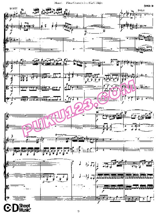 天天钢琴网-免费下载08.Mozart - Piano Concerto No.8 in C Major K.246 - Full Score