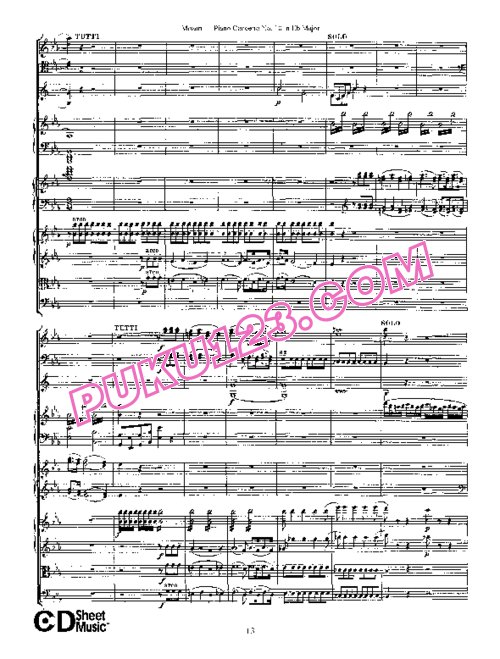 天天钢琴网-免费下载10.Mozart - Piano Concerto No.10 in Eb Major for 2 Pianos K.365,361a - Full Score