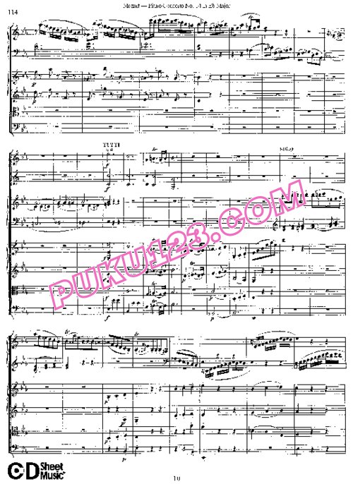 天天钢琴网-免费下载14.Mozart - Piano Concerto No.14 in Eb Major K.449 - Full Score