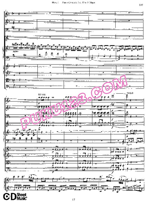 天天钢琴网-免费下载19.Mozart - Piano Concerto No.19 in F Major K.459 - Full Score